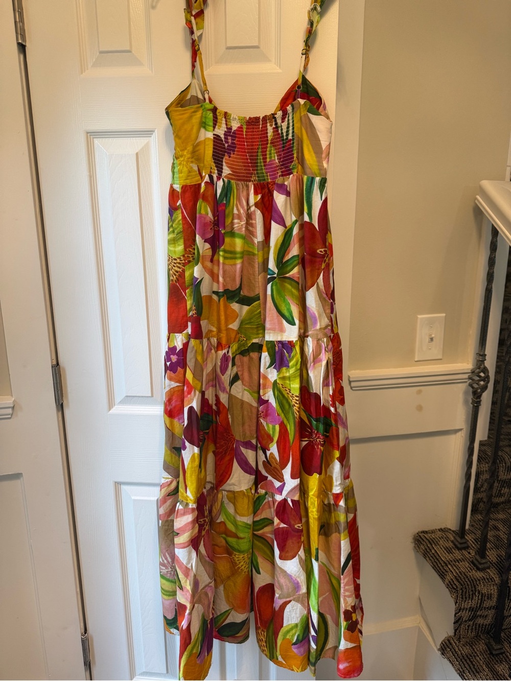 FARM RIO Tropical Scenario Multicolored Dress Medium EC1 - Picture 7 of 8